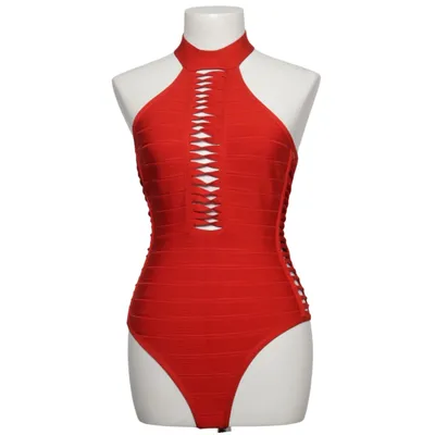 Body (Red) from Missguided Elastane, Polyamide, Viscose