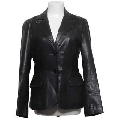 Läderkavaj (Svart) från Zara Woman Skinn, Polyester