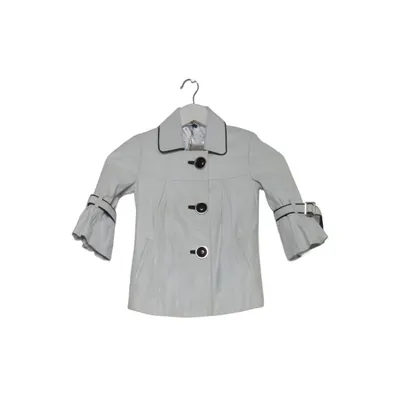 Veste en cuir (Blanc) de Giyemmi Cuir