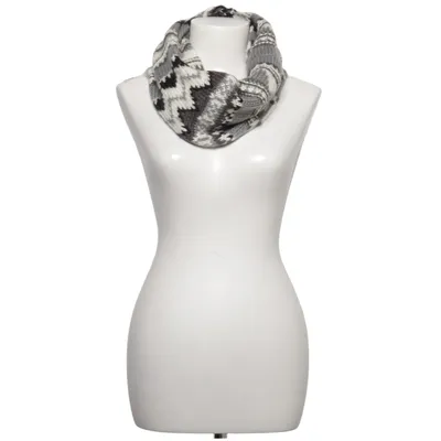 Écharpe tube  (Gris, Noir, Blanc) de Accessories MQ Acrylique
