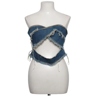 Top tube (Bleu) de Miista Coton