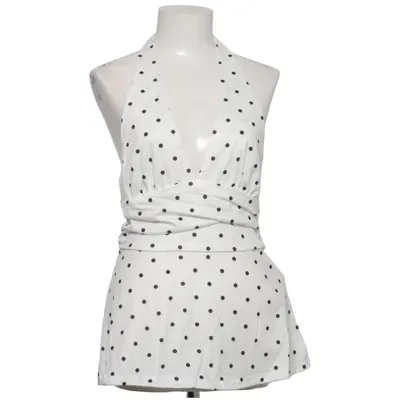 Haltertop (Wit, Zwart) Polyester