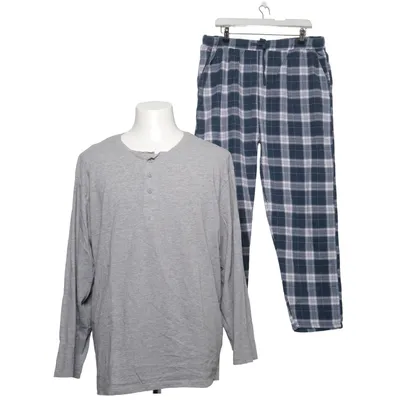 Pyjamas (Blå, Vit) från True Style Bomull, Viskos