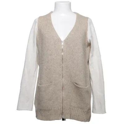 Cardigan (Beige, White) from Zara Knit