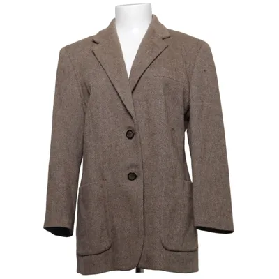 Kavaj (Brun) från MaxMara Elastan, Ull