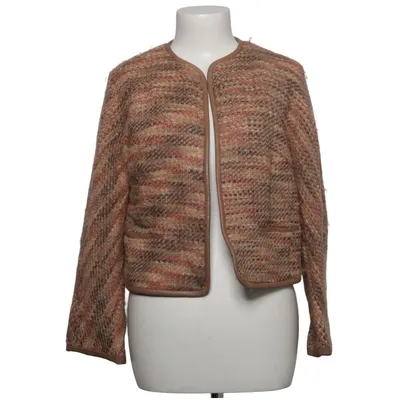 Cardigan (Marron, Rouge, Multicolore) de Episode Acétate, Laine d'alpaga, Élasthane, Cuir