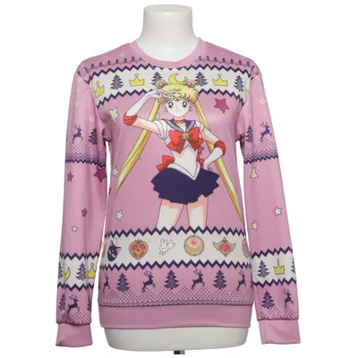 Kersttrui (Roze, Meerkleurig)