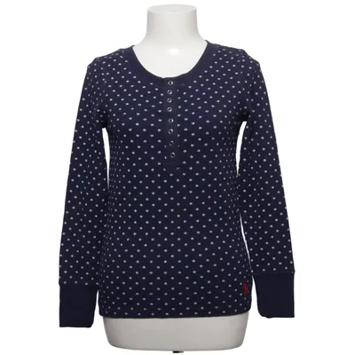 Henley T-shirt (Blå, Hvid) fra U.S. Polo Assn. Bomuld, Polyester