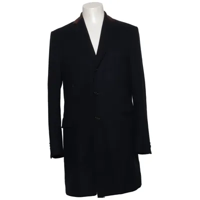 Mantel (Schwarz) von Hansen & Jacob Acetat, Kaschmir, Polyester, Wolle