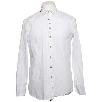 Shirt (White) from Os Trachten Cotton