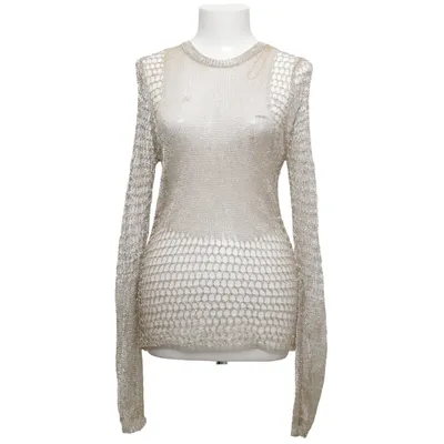 Top (Beige) fra Zara Metallfiber, Viscose