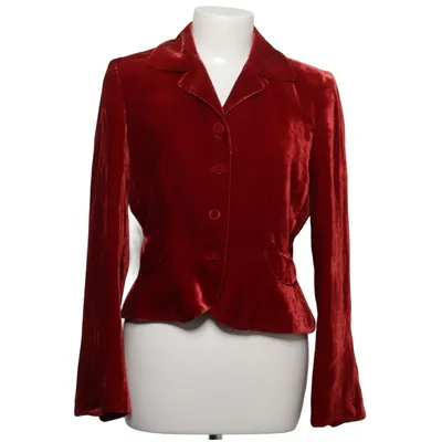 Blazer (Rood) van Anne Klein Polyester, Zijde, Viscose