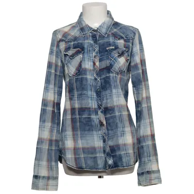 Flanellen overhemd (Blauw, Wit, Meerkleurig) van Khujo