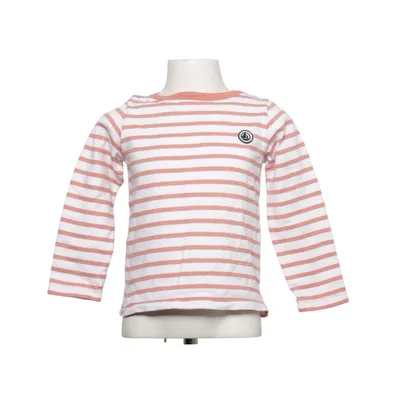 T-shirt à manches longues (Blanc, Rose) de Petit Bateau Coton