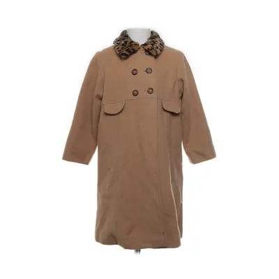 Jas (Beige, Meerkleurig) van H&M Polyamide, Wol