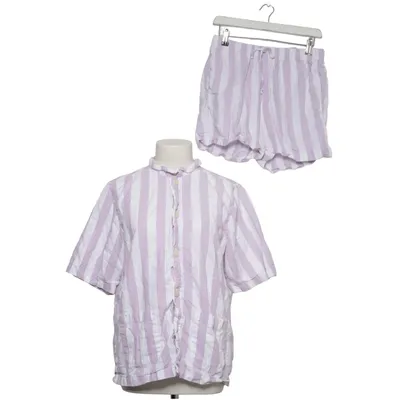 Pyjamas (Lila, Vit) från Nufferton Ekologisk bomull