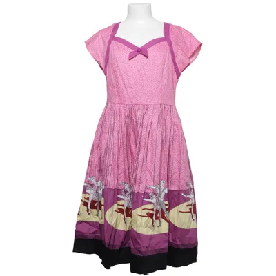 Klänning (Rosa, Gul, Lila, Svart, Flerfärgad) från Dancing Days Bomull, Elastan