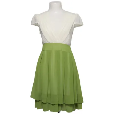 Dress (White, Green) from JK2 Polyester