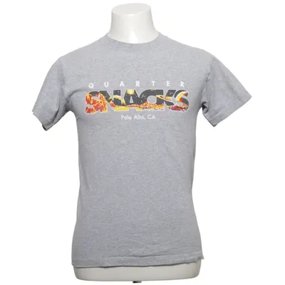 T-shirt (Gray, Multicolored) from Quartersnacks Cotton, Polyester