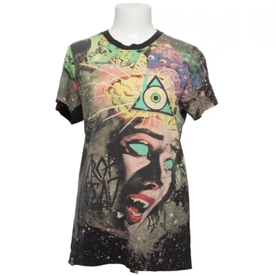 T-shirt (Zwart, Meerkleurig) van Drop Dead Katoen