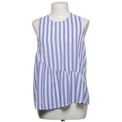 Top (Blauw, Wit) van Mango Basics