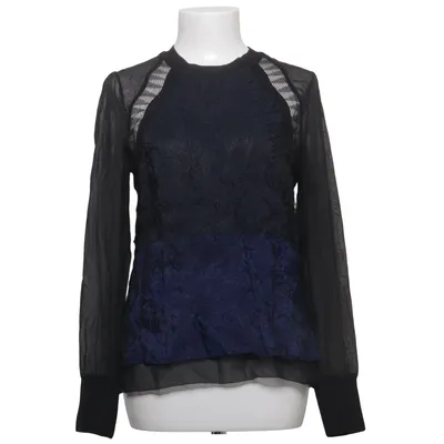 Blouse (Blue, Black) from 3.1 Phillip Lim Elastane, Polyamide, Silk, Viscose