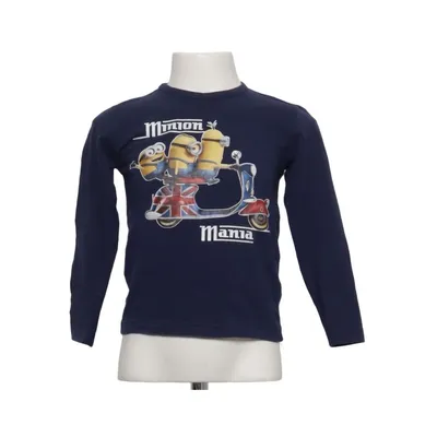 Lange mouwen shirt (Blauw, Meerkleurig) van Minions Katoen, Elastaan