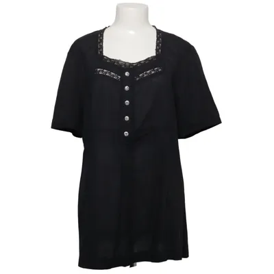 Top (Zwart) van Cappucini Casual Katoen