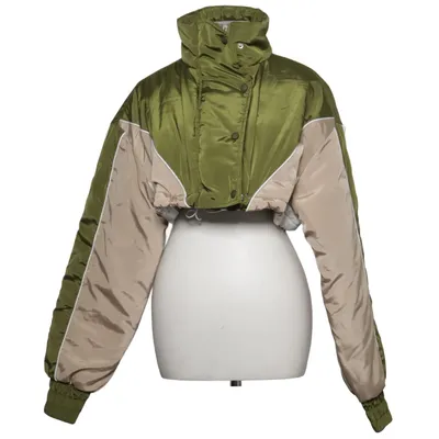 Winterjacke (Grün, Beige, Weiß) von Nasty Gal Polyester