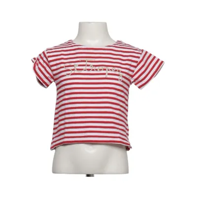 T-shirt (Rouge, Blanc) de Blukids Coton, Élasthane