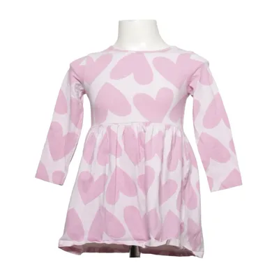 Kjole (Pink, Hvid) fra H&M Bomuld, Elastan