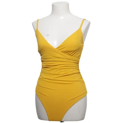 Mammabaddräkt (Gul) från Lindex Elastan, Polyamid