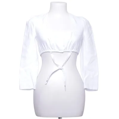 Dirndl blouse (Wit) van Gottseidank Katoen, Elastaan, Linnen