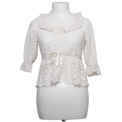 Haut (Blanc) de Zara Coton, Polyester