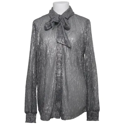 Pussy bow blouse (Black, Silver) from Nikkie