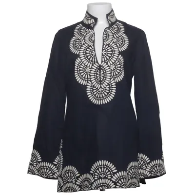 Tunika (Blå, Hvid) fra Tory Burch Linned