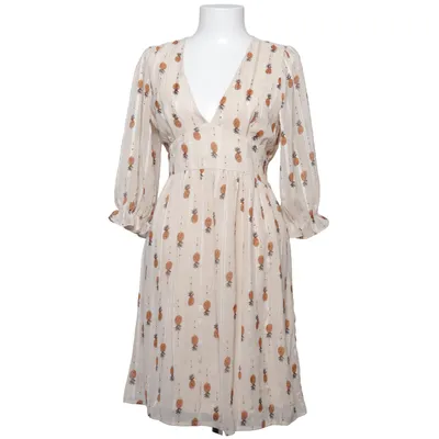 Klänning (Beige, Brun) från In April 1986 Polyester, Viskos