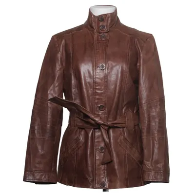 Veste en cuir (Marron) de David Moore Cuir, Polyester