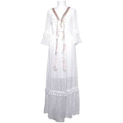 Långklänning (Vit) från Azara Polyester