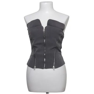 Tube top (Gray) from Soya Fashion Elastane, Polyester, Viscose