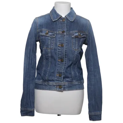 Denimjakke (Blå) fra Lee Bomuld, Elastan