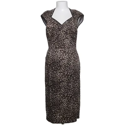 Kjole (Beige, Sort) fra Pinup Couture Bomuld, Elastan