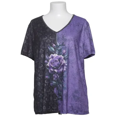 Topp (Svart, Flerfärgad) från Emery Rose Elastan, Polyester