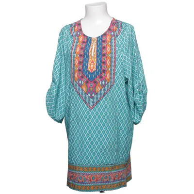 Kaftan (Blå, Flerfärgad) från NLW Bomull, Elastan