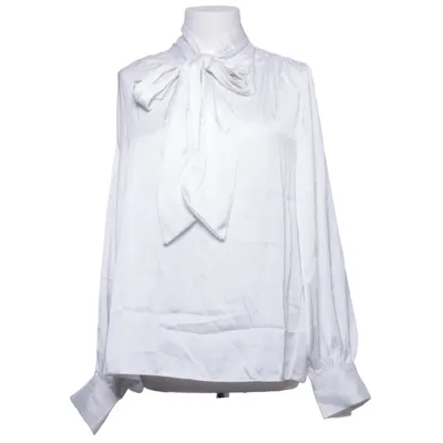 Sløjfebluse (Hvid) fra H&M Polyester