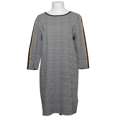 Dress (Gray, Black, White) from Jean Pascale Cotton, Elastane, Polyester