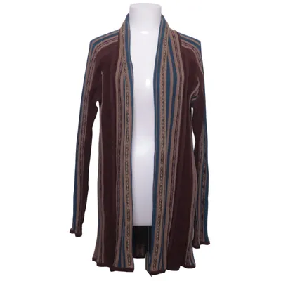 Strickjacke (Braun, Blau, Beige) von Peruvian Connection Alpakawolle, Baumwolle