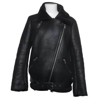 Shearling jacket (Black) from Zara Woman Outerwear Polyester