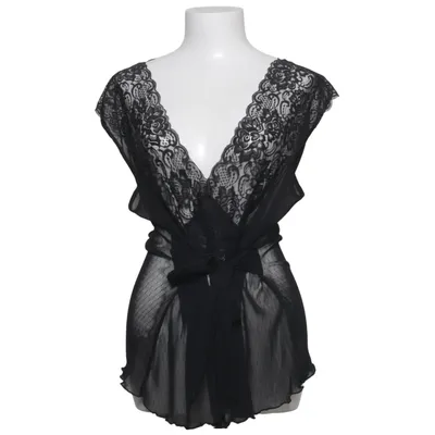 Robe de chambre (Noir) de Yessica Élasthane, Polyamide, Polyester