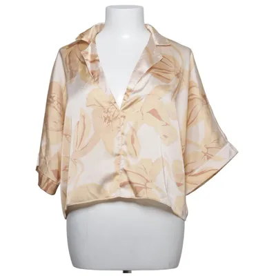 Kortärmad skjorta (Beige, Vit) från Noo Återvunnen polyester